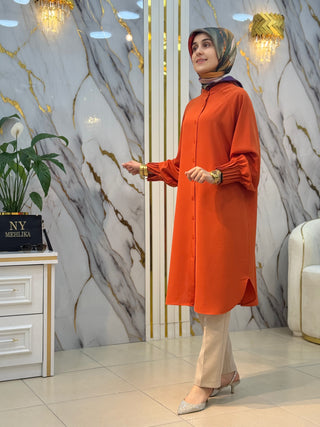 EYLÜL KOLLARI NERVÜRLÜ LİNDA TUNİK 1176