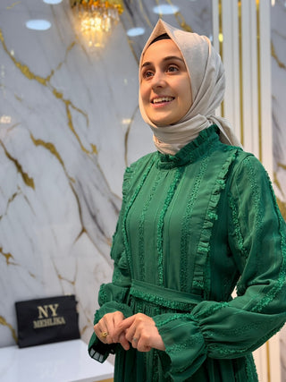 NY MEHLİKA KABARTMALI ELBİSE 3823