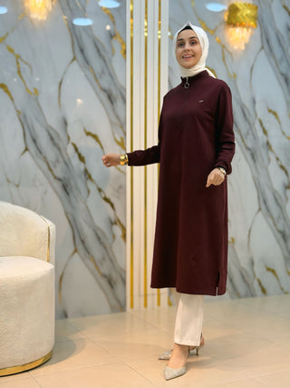 KADO YAKA FERMUARLI RİBANALI TUNİK 257322