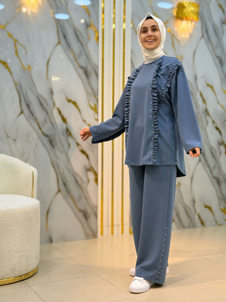 NY MEHLİKA FIRFIR VE DÜĞME DETAY TAKIM 8147