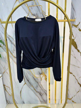 NY MEHLİKA BELİ BÜZGÜLÜ  BLUZ 71275