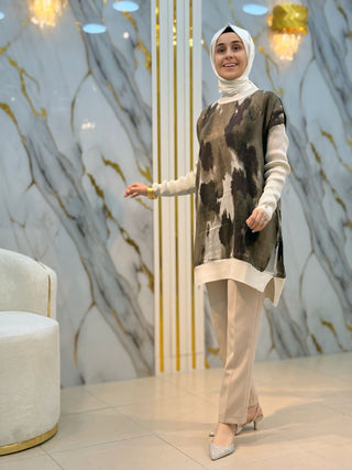 NY MEHLİKA KUPRA KOLLAR SOĞUK İP TUNİK 281