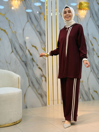 KADO ÇİZGİLİ CEKETLİ OYSHO 2'Lİ TAKIM 257402