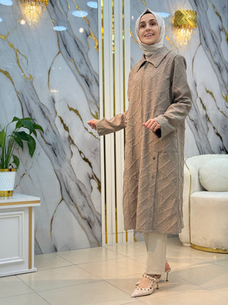 LARCH SİMLİ DÜĞME DETAYLI JAKAR KAP (GİY ÇIK) 1073