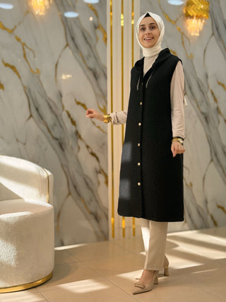 KADO CEPLİ DESENLİ KAPİTONE YELEK 257190