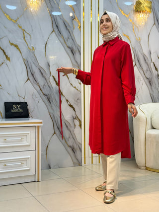 LAMELİF STORE BAĞLAMALI TUNİK 7731