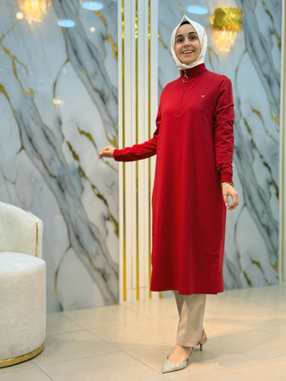 KADO YAKA FERMUARLI RİBANALI TUNİK 257322