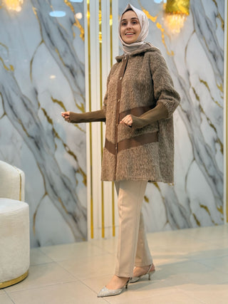 NY MEHLİKA DERİ DETAY TASARIM KABAN 70096