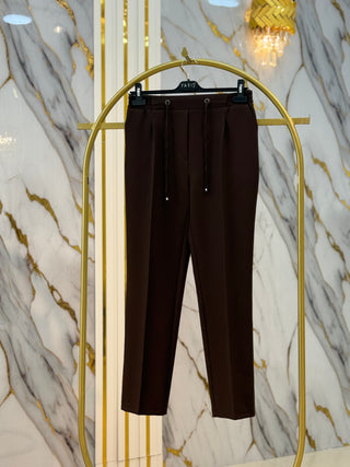 YARİŞ DOUBLE KREP DAR PAÇA PANTOLON Y101