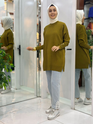 NY MEHLİKA FİTİLLİ SOĞUK İP TUNİK 3170
