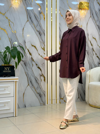NY MEHLİKA BASIC DÜZ GÖMLEK 2893