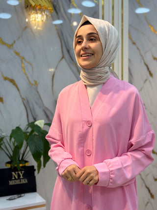 PUANE DÜĞMELİ UZUN HIRKA 10696