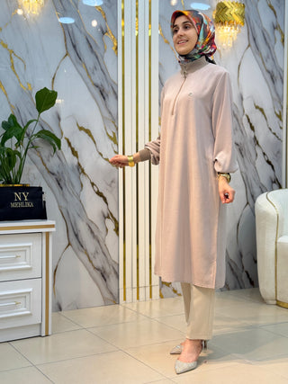 KADO DİK YAKA FERMUARLI UZUN TUNİK 263918