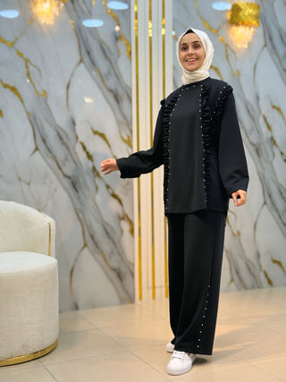 NY MEHLİKA FIRFIR VE DÜĞME DETAY TAKIM 8147