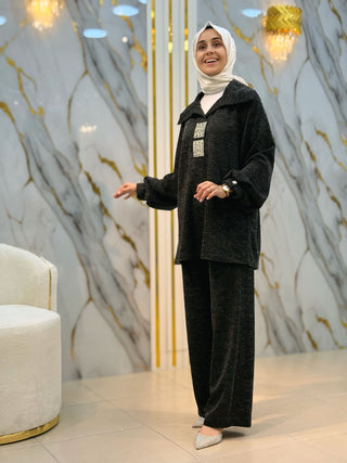 NY MEHLİKA TAŞLI ÖRME KUMAŞ TAKIM 8164