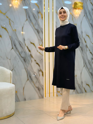 LARCH BASIC ELMAS KUMAŞ UZUN TUNİK 1086