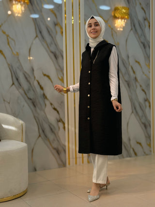 KADO CEPLİ DESENLİ KAPİTONE YELEK 7190