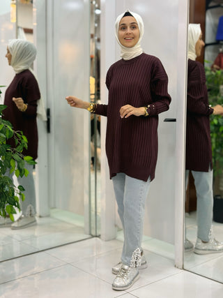 NY MEHLİKA FİTİLLİ SOĞUK İP TUNİK 3170