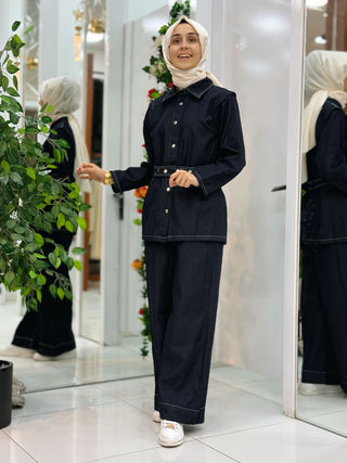 MAGAZİN KEMER DETAYLI 2'Lİ TAKIM 1234