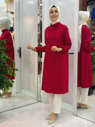 KADO FERMUARLI KOLLARI ZIMBALI TAŞ DETAY OYHSO TUNİK 257462