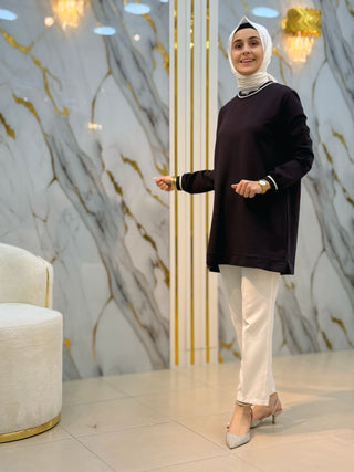 KADO KOL VE YAKA RİBANALI TUNİK 257580