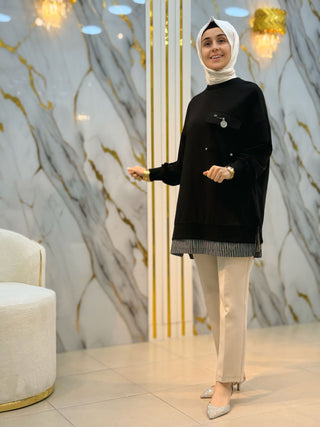 PUANE TASARIM İĞNE DETAYLI TUNİK 10720