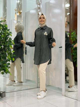 KADO ÇİÇEK DETAY TUNİK 251360