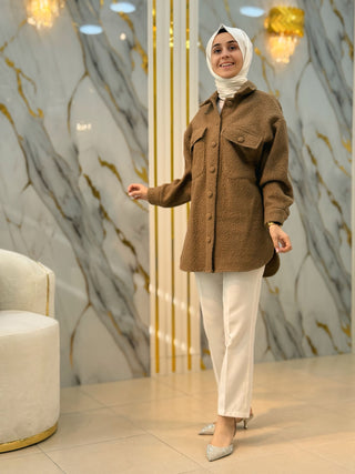 NY MEHLİKA KUZU GÖMLEK (CEKET) 5355