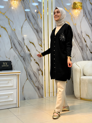 NY MEHLİKA PALMİYE DETAYLI HIRKA 3262
