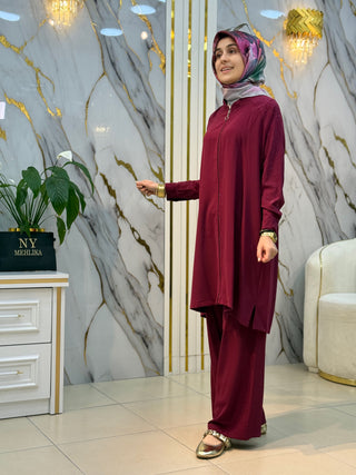 NY MEHLİKA SİMLİ FERMUARLI 2'Lİ TAKIM 8647