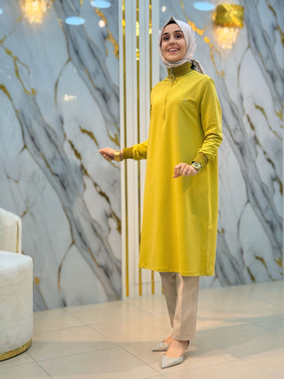 KADO DİK YAKA FERMUARLI UZUN TUNİK 257850