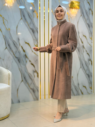 PANOVA BEL KEMERLİ ANGORA KABAN 7344