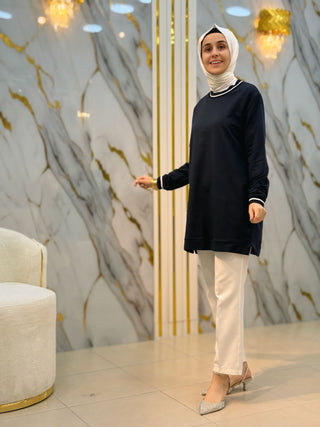 KADO KOL VE YAKA RİBANALI TUNİK 257580