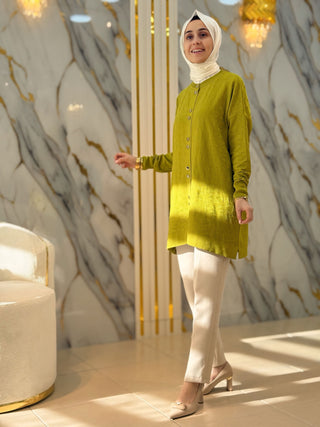 NY MEHLİKA DESENLİ DÜĞMELİ HIRKA 141732