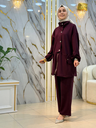 NY MEHLİKA ÖNÜ KAPAKLI FERMUARLI 2'Lİ TAKIM 8197