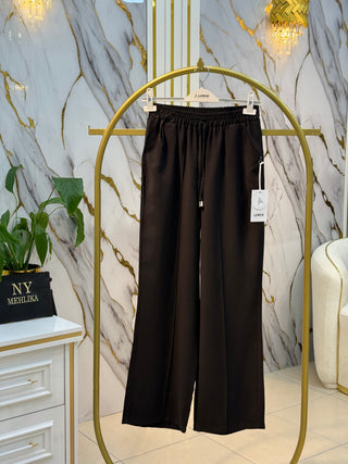 LARCH DİAGONEL BOL PAÇA CİMA DETAYLI PANTOLON 1147