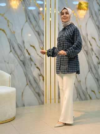 NY MEHLİKA ODUNCU KEMER DETAYLI GÖMLEK 2285