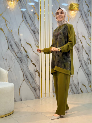 NY MEHLİKA KUPRA DETAYLI OYSHO TAKIM 8010