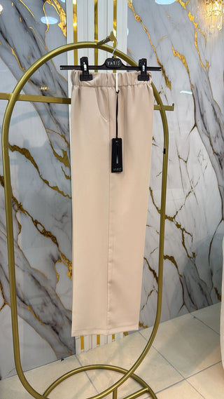 YARİŞ DOUBLE KREP BOL PAÇA CEPLİ PANTOLON Y104