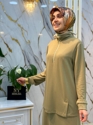 KADO YARIM FERMUAR DETAYLI ETEKLİ TAKIM 257392