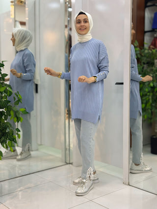NY MEHLİKA FİTİLLİ SOĞUK İP TUNİK 3170