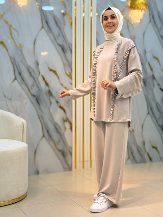 NY MEHLİKA FIRFIR VE DÜĞME DETAY TAKIM 8147