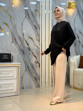 LARCH CİMALI BOL PAÇA OYSHO PANTOLON 1066
