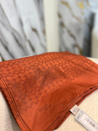 BELLİ ARMİNE ZİGZAG DESEN FRESH SAFİR ŞAL 2