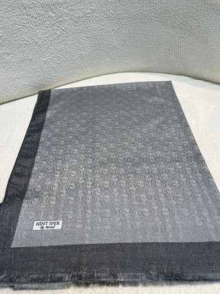 HİNT İPEK MONOGRAM ŞAL 1087