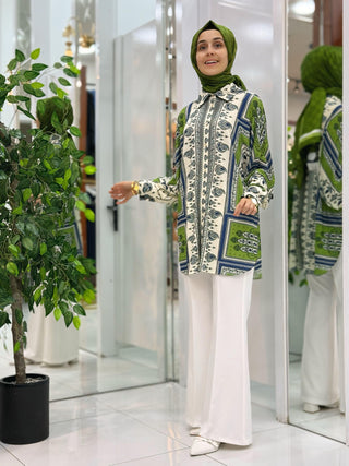 İKOLL EŞARP DESENLİ TUNİK 33148