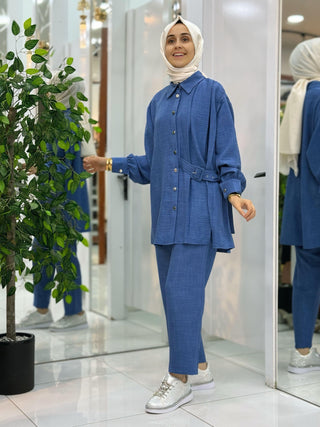 ESSE BELİ KEMER DETAYLI 2'Lİ TAKIM 8111