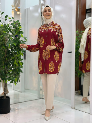 NY MEHLİKA %100 PAMUK KUMAŞ TUNİK M126