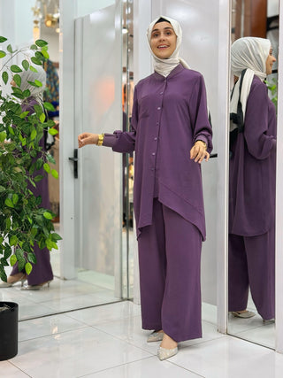 AYŞE AKAY MODA ASİMETRİK 2'Lİ TAKIM A1101
