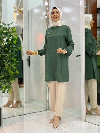 KADO MODAL DÜĞME DETAY BASİC TUNİK 251497